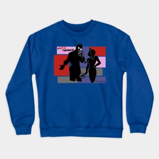 Colored Blocked Noir Silhouettes Crewneck Sweatshirt